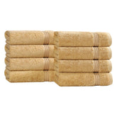 Heritage Egyptian Cotton Plush Thick Absorbent Hand Towel Set of 8